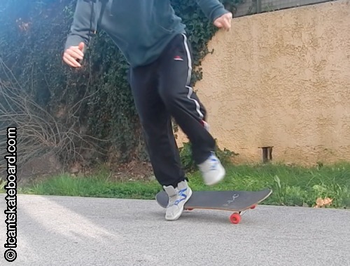 failed ollie falling skateboard